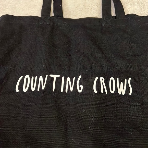 Counting Crows Black Canvas Tote Bag - Picture 3 of 5